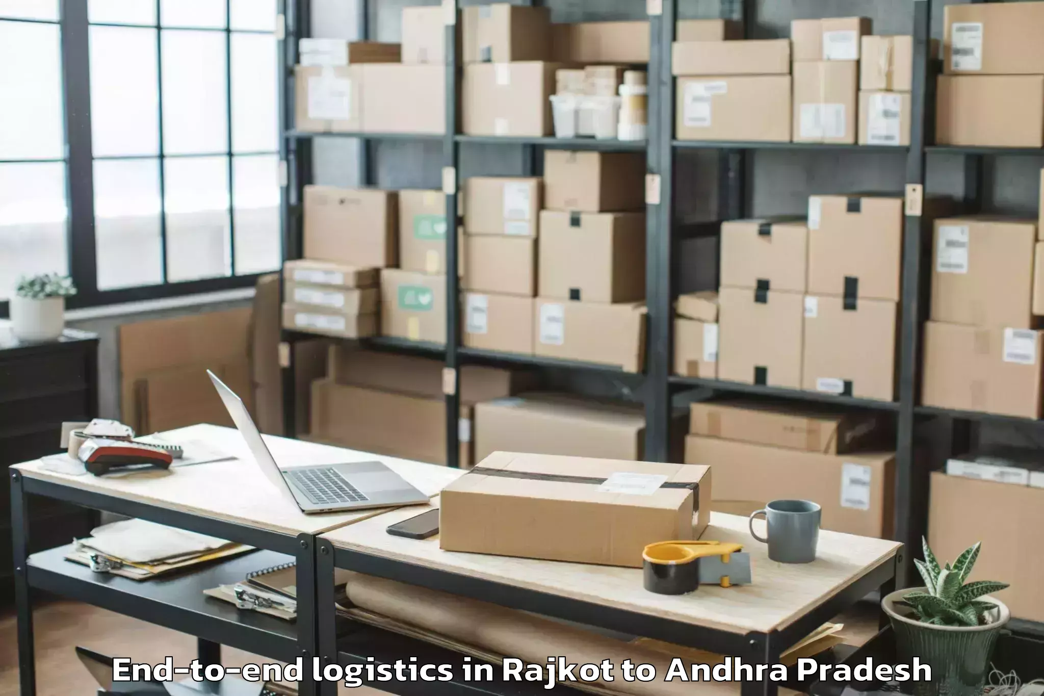 Book Rajkot to Kaikaluru End To End Logistics Online